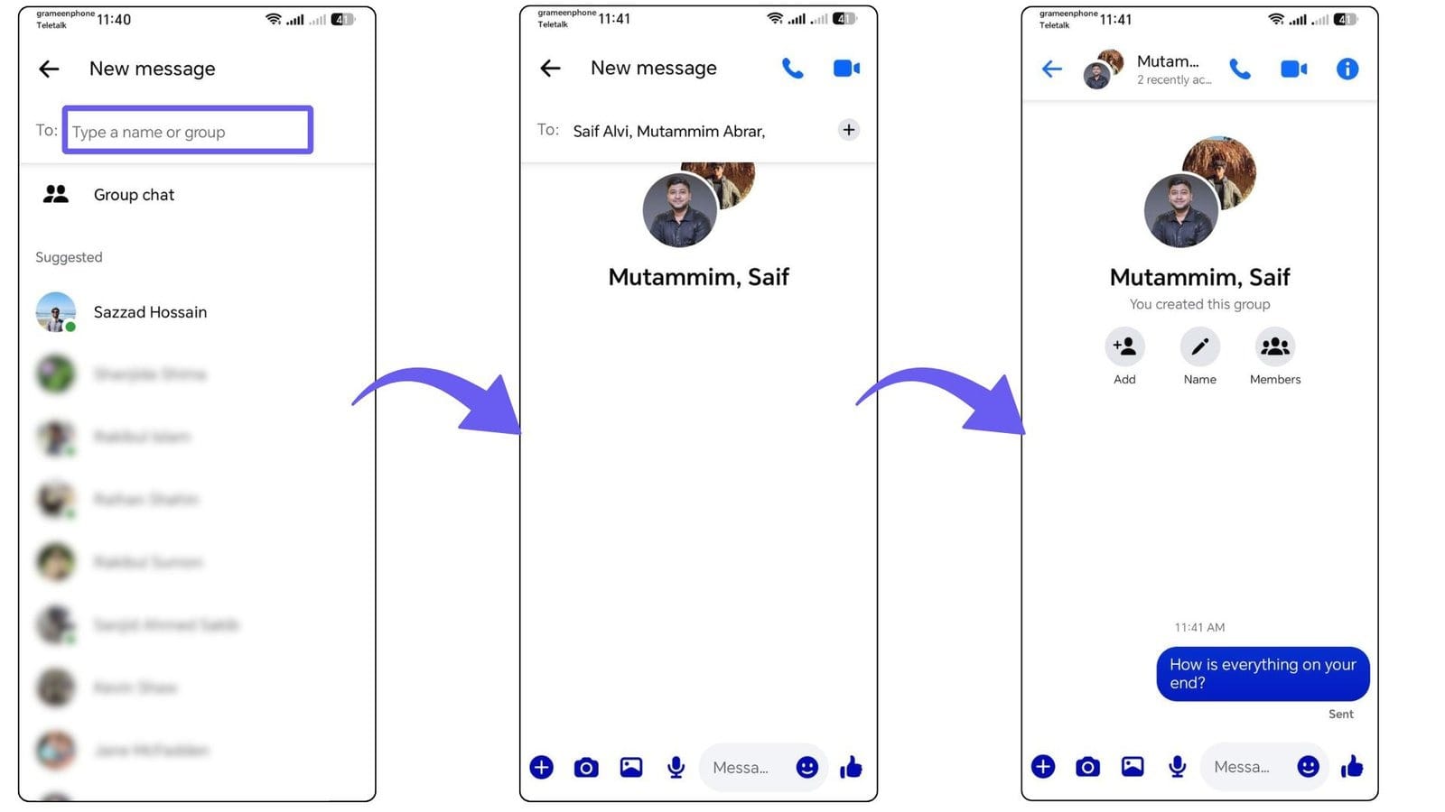 How to create a group chat on Messenger from your phone