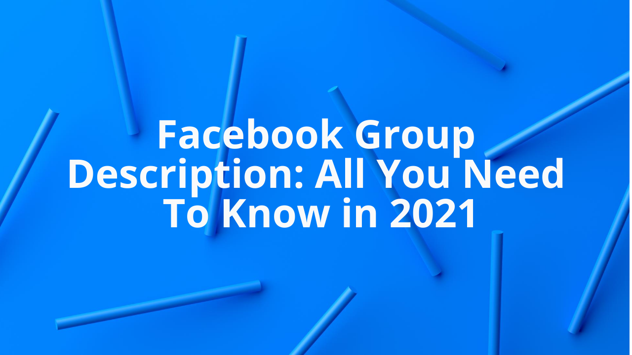 Facebook Group Description: All You Need To Know in 2023