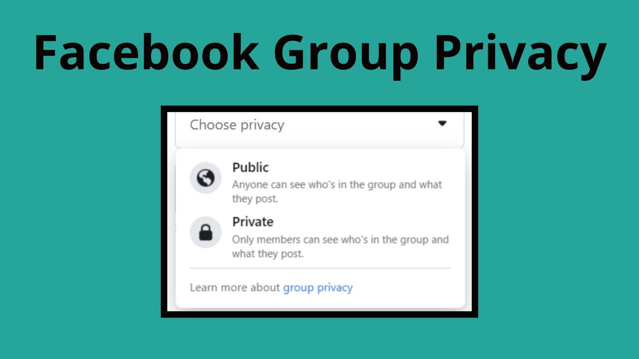 Public and Private Facebook group