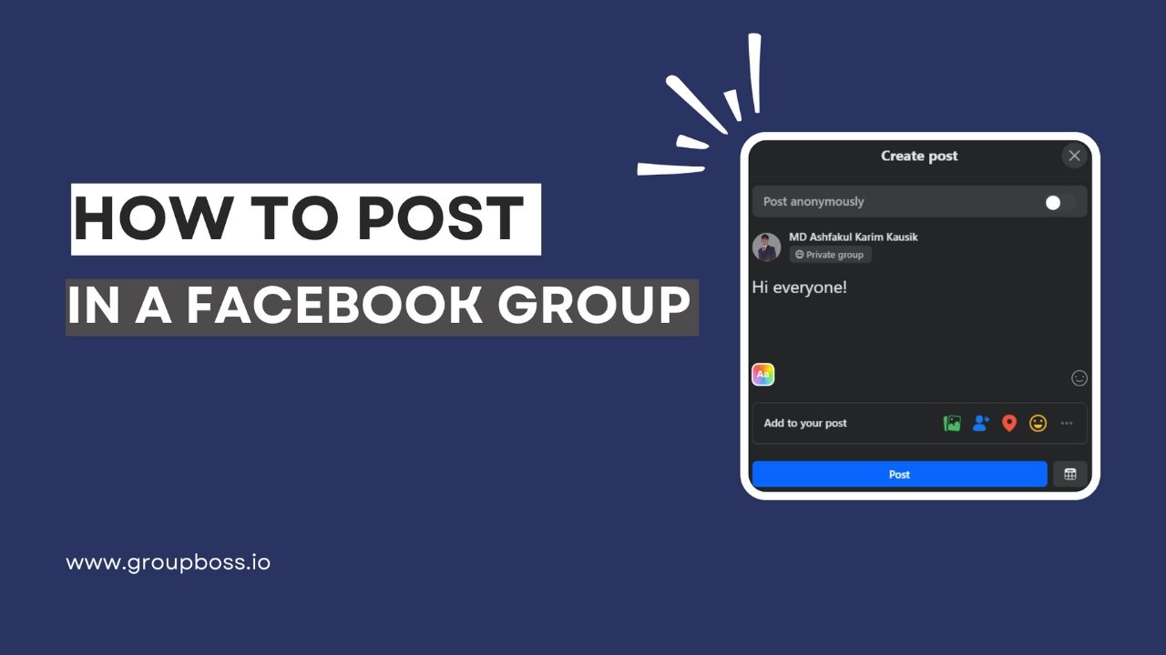 How to Post in a Facebook Group in 2025