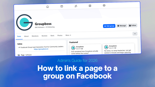 How to Link a Page to a Group on Facebook