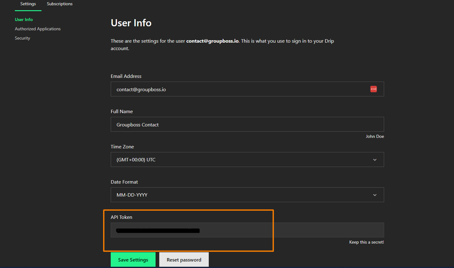 How to Integrate Groupboss with Drip