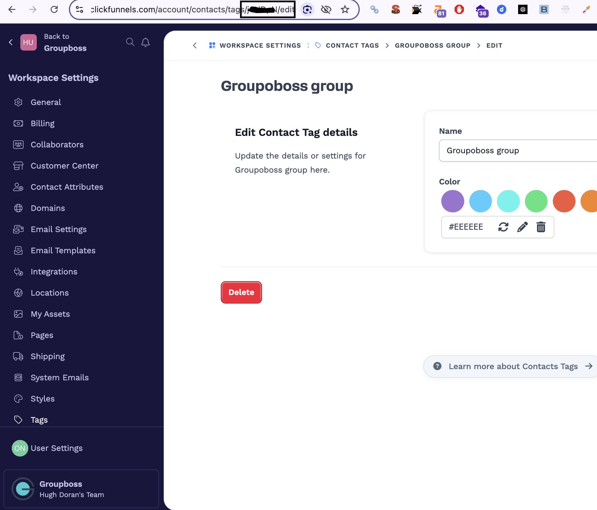 Tag ID in ClickFunnels