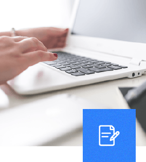 typing laptop
